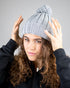 Treeanie Knitted Pom Pom Light Grey Mel
